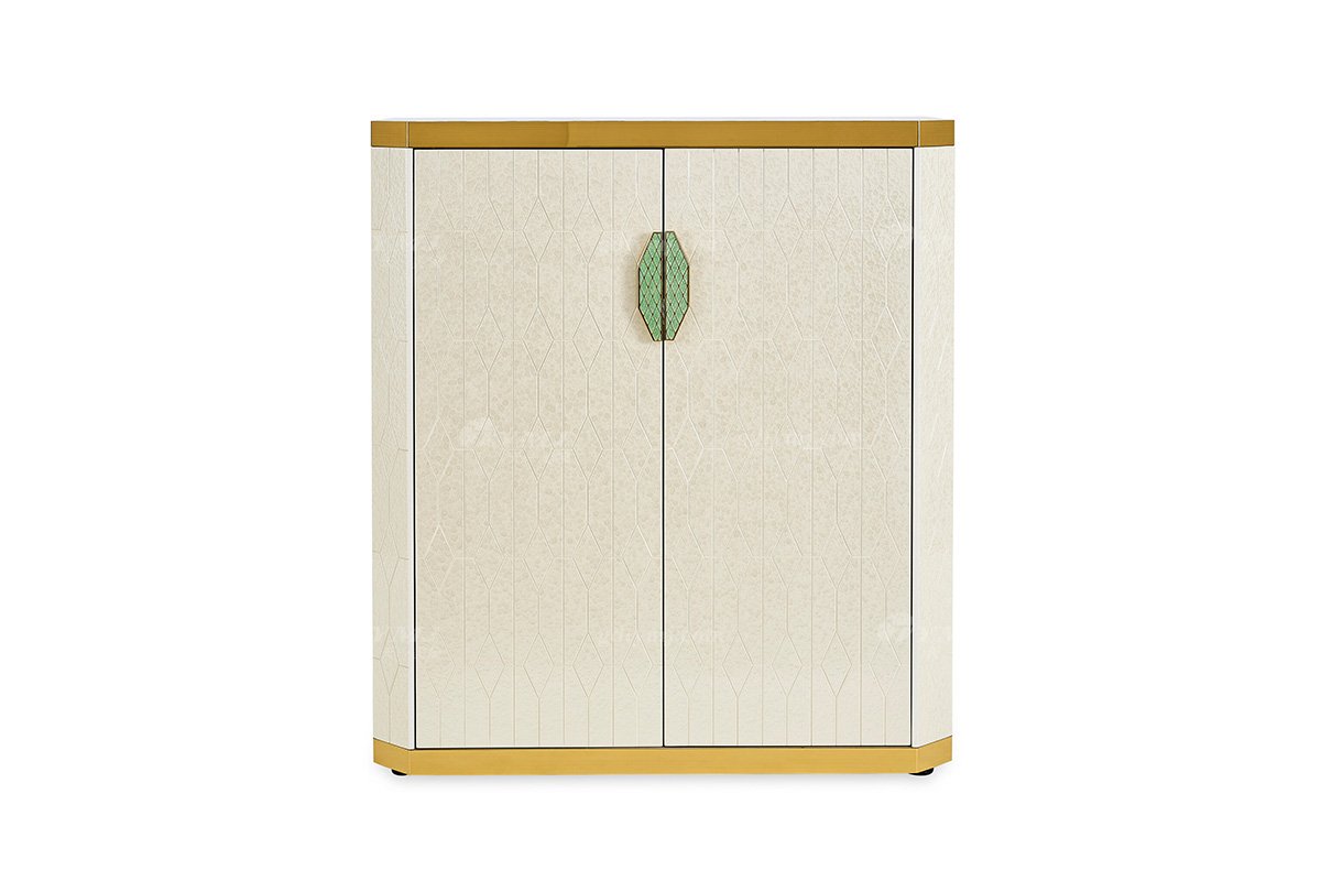 意式輕奢家具高端別墅會(huì)所豪宅家用時(shí)尚奢華天然大理石米灰色廳柜