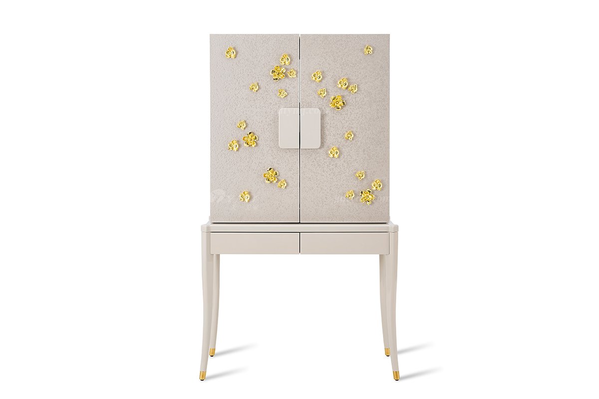 意式輕奢家具高端別墅會(huì)所豪宅家用時(shí)尚奢華創(chuàng)意梳妝臺(tái)